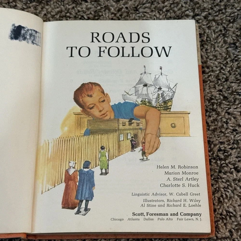 Roads to Follow‎ 1964 Vintage Dick & Jane Primer New Basic Readers Red